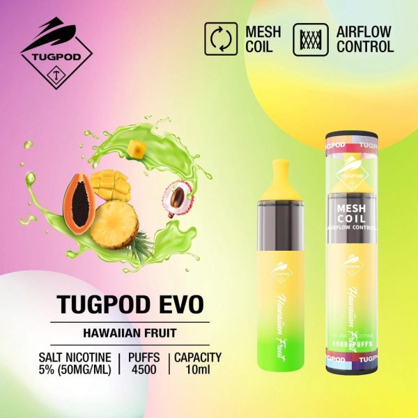 Tugboat evo 4500 puffs- Hawaiian Fruit