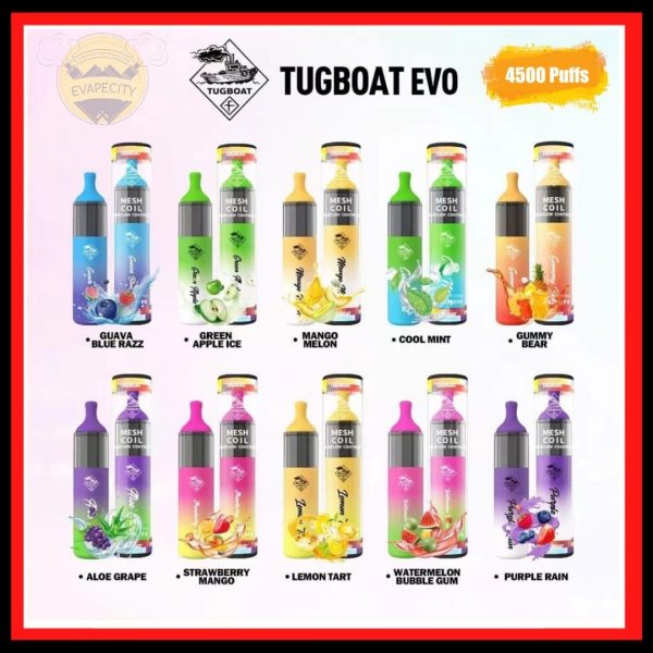 tugboat evo disposable vape device