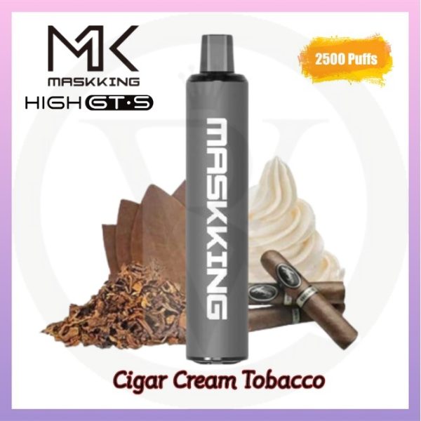 Maskking High GTS 2500 Puffs - Cigar Cream Tobacco