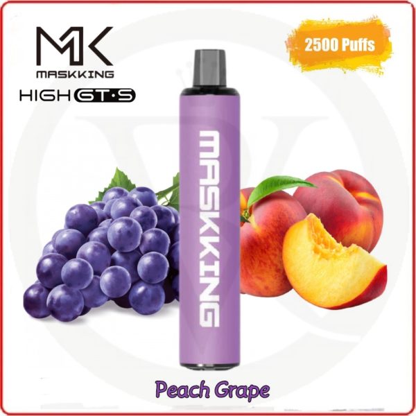 Maskking High GTS 2500 Puffs - Peach Grape