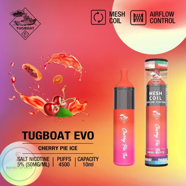 Tugboat EVO Disposable Vape- Cherry Pie Ice