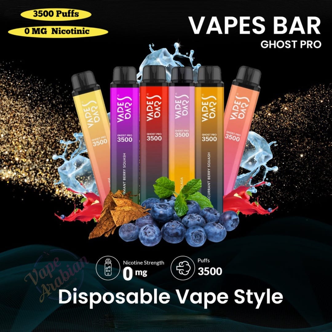 Vape Bars Ghost Pro 0mg In UAE - Evapecity