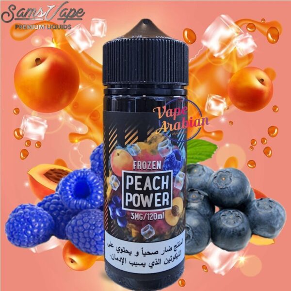 Sams Vape 120ml E Liquid Frozen Peach Power