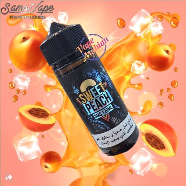 Sams Vape 120ml E Liquid Frozen Sweet Peach