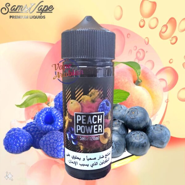 Sams Vape 120ml E Liquid Peach Power
