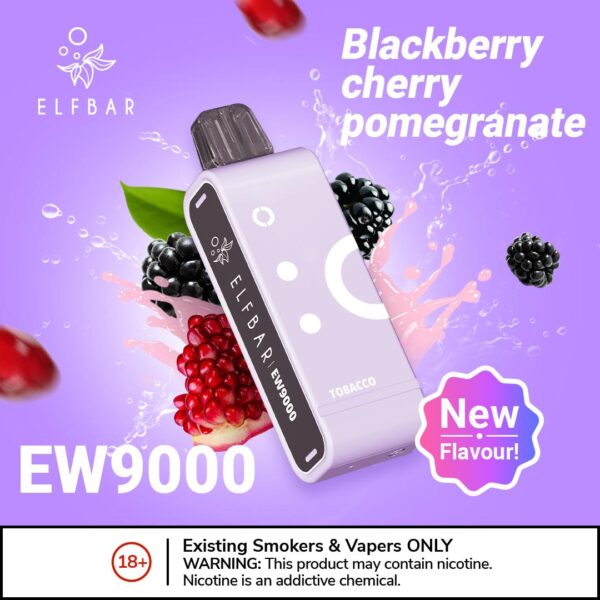 elf bar ew9000 prefilled pods Blackberry Cherry Pomegranate