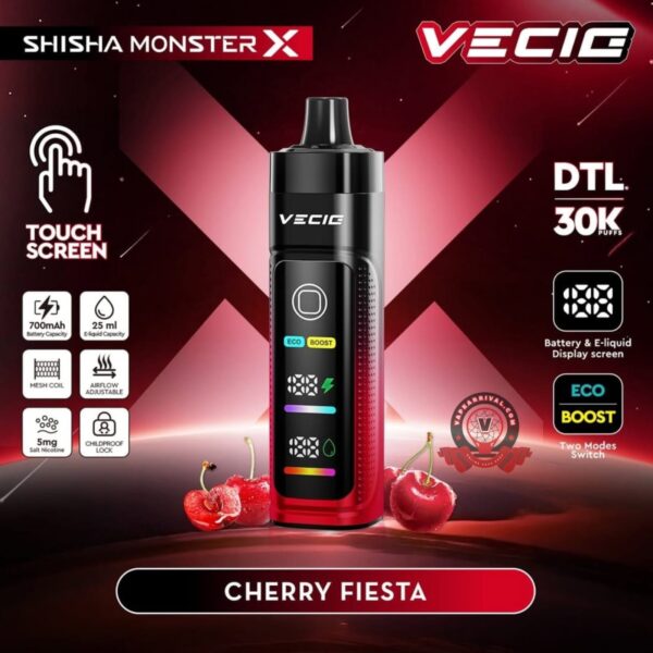 Shisha Monster X 30000 Puffs Cherry Fiesta