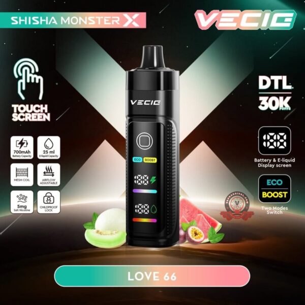 Shisha Monster X 30000 Puffs Love 66