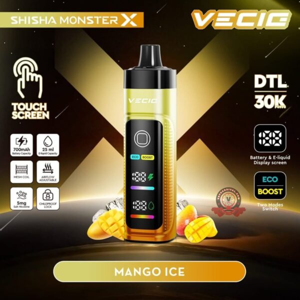 Shisha Monster X 30000 Puffs Mango Ice