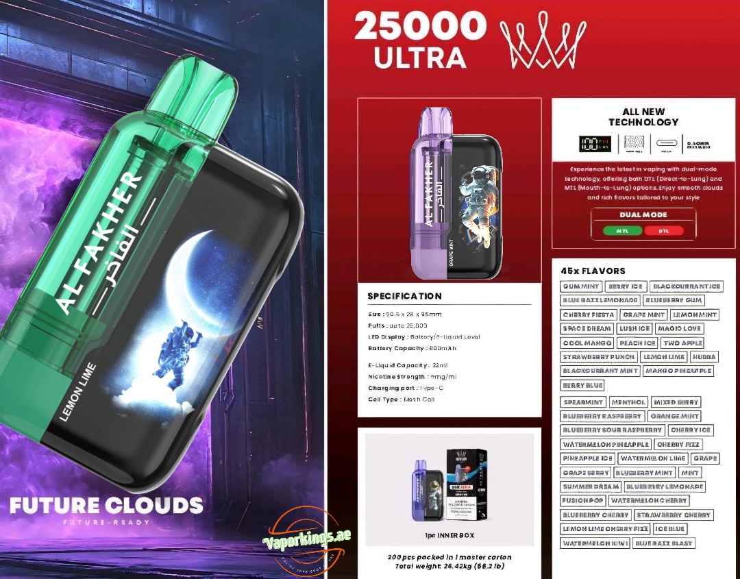 Al Fakher 25K Ultra 25000 Puffs Best Online Vape Shop In UAE Al Fakher 25K Ultra 25000 Puffs