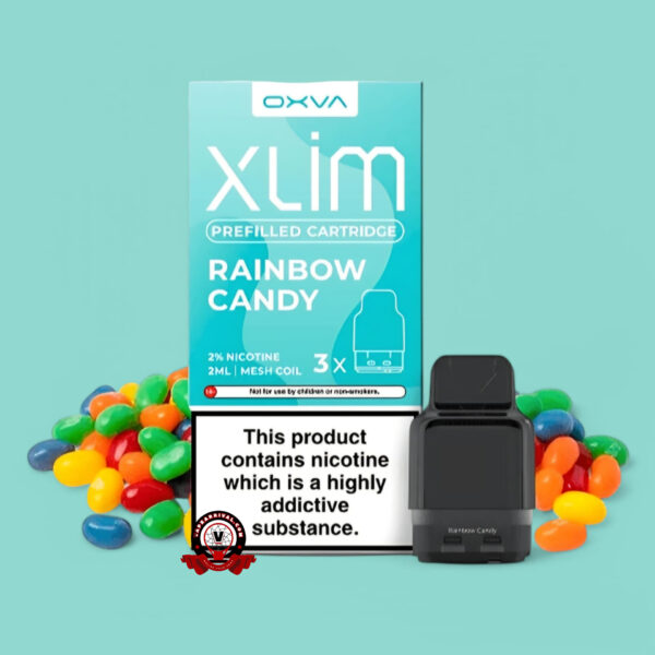 Oxva Xlim Prefilled Pod Cartridges Rainbow Candy