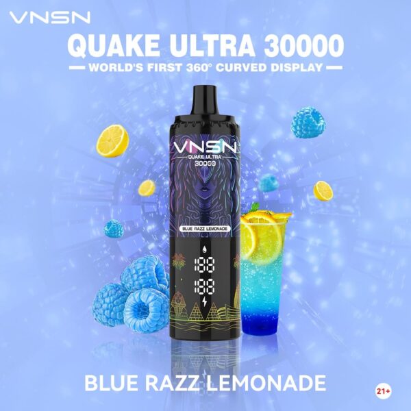 VNSN Quake Ultra 30000 Puffs Disposable Blue Razz Lemonade