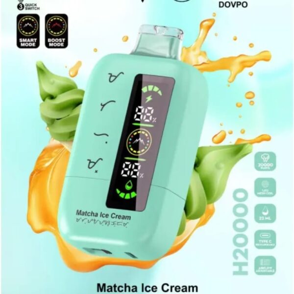 Dovpo 20000 Puffs Disposable Vape Matcha Ice Cream