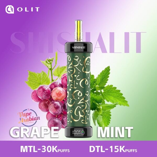 OLIT Shishalit 30000 Puffs Disposable Vape Grape mint