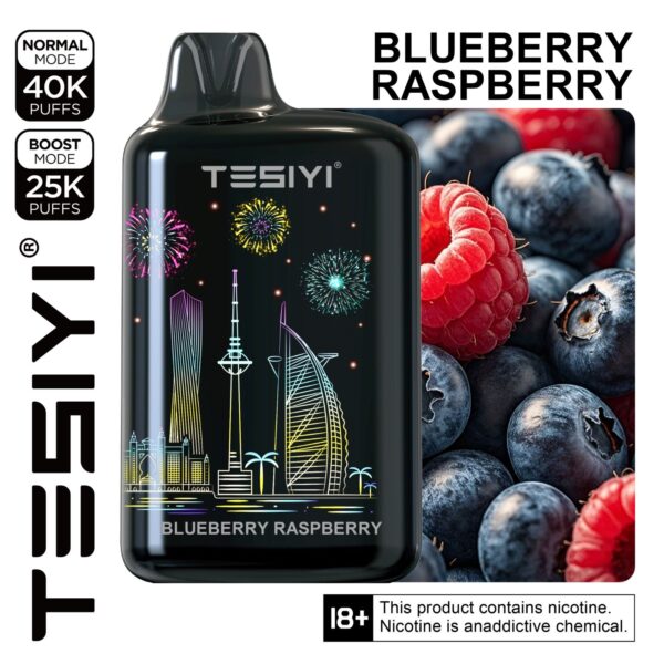 TESIYI ULTRA MAX 40000 Puffs Disposable Blueberry Raspberry