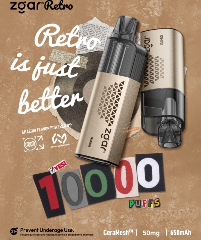 ZGAR Retro 10000 Puffs Disposable